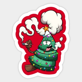 Stoned Christmas Tree Sticker